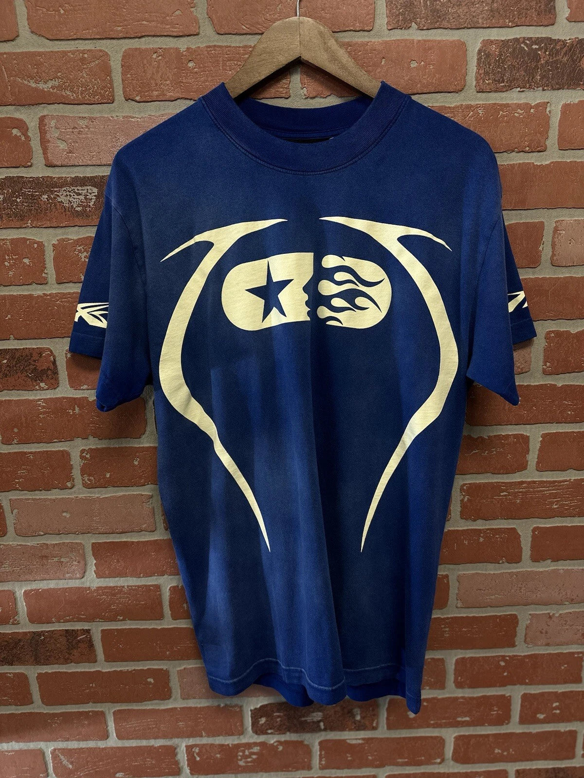 Hellstar Warm Up T-Shirt Blue - Deadstockdenimla