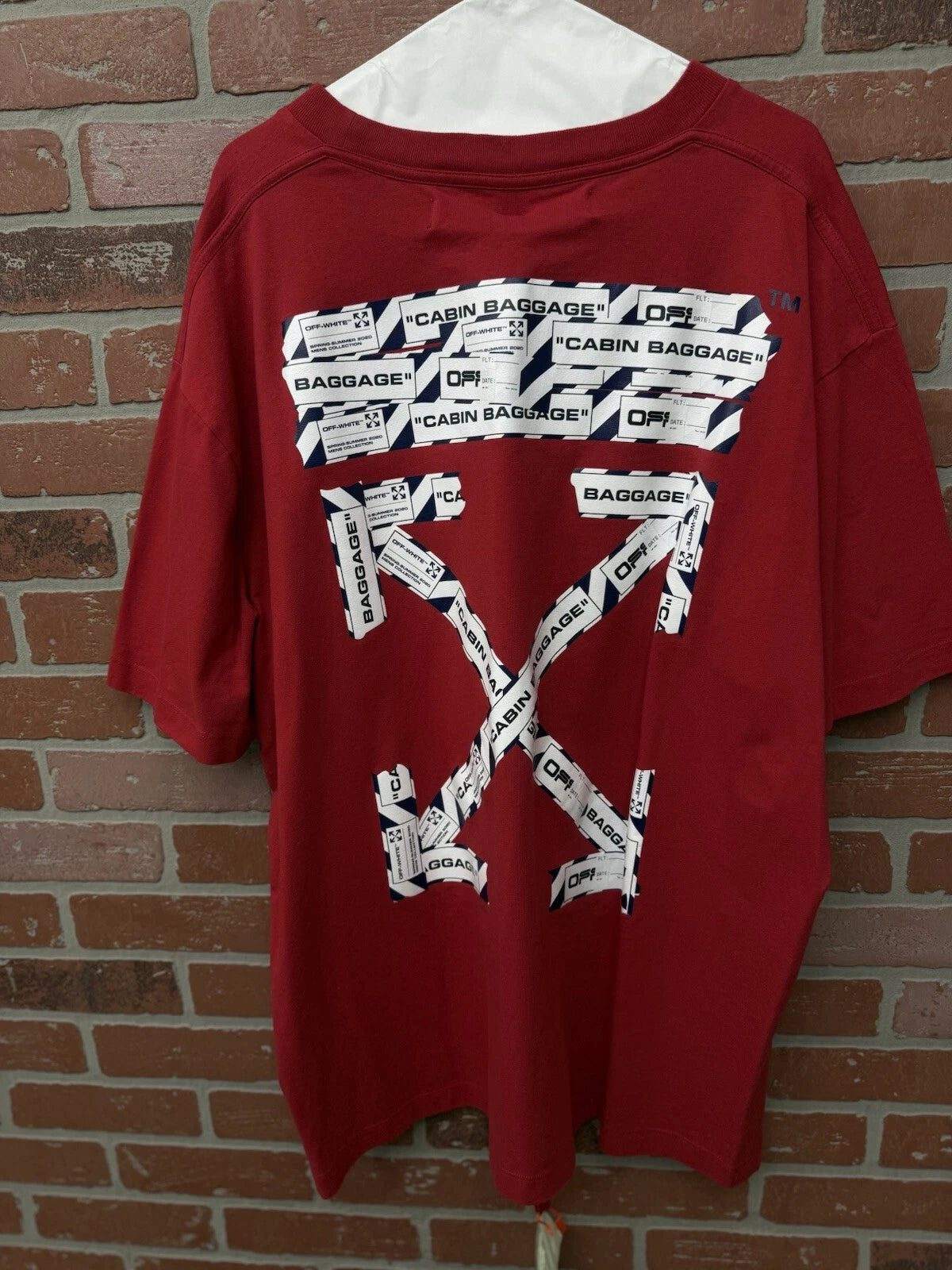 Off-White Cotton Shirt Red - Deadstockdenimla