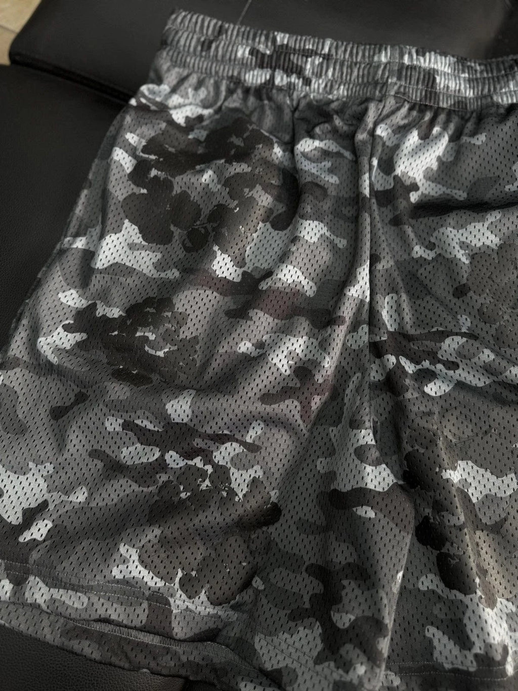 Denim Tears Mesh Summer Shorts Black Camo