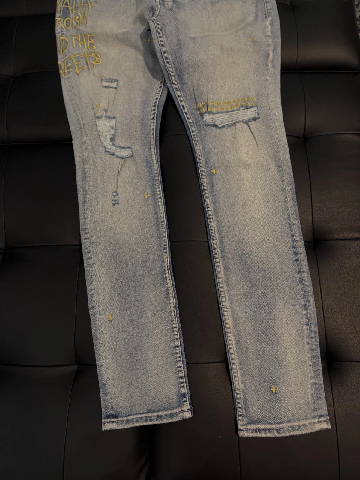 Ksubi Men's Jeans Light Blue - Deadstockdenimla