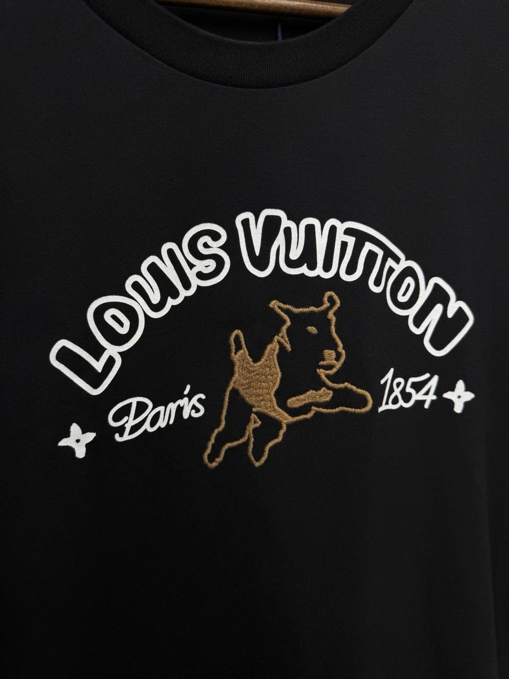 Louis Vuitton Cotton Black/White Tee - Deadstockdenimla
