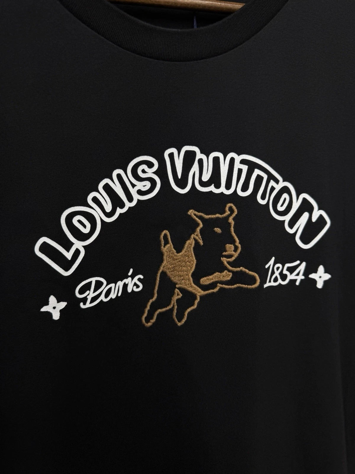 Louis Vuitton Cotton Black/White Tee - Deadstockdenimla