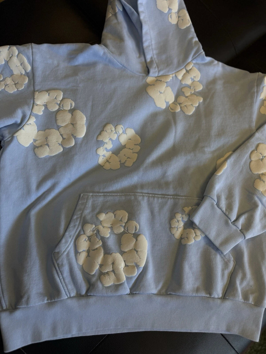 Blue Denim Tears Wreath Hoodie - Deadstockdenimla