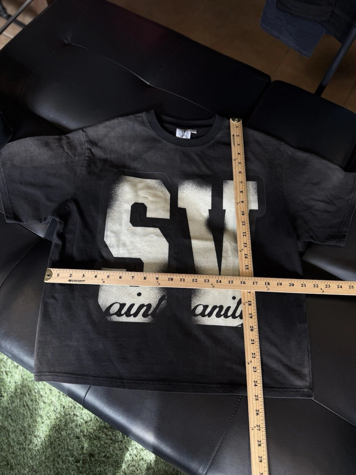 Saint Vanity T-shirt Black Logo - Deadstockdenimla