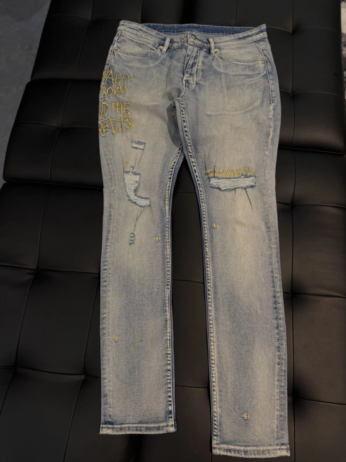 Ksubi Men's Jeans Light Blue - Deadstockdenimla