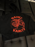 Saint Vanity Pullover Hoodie Black Red - Deadstockdenimla