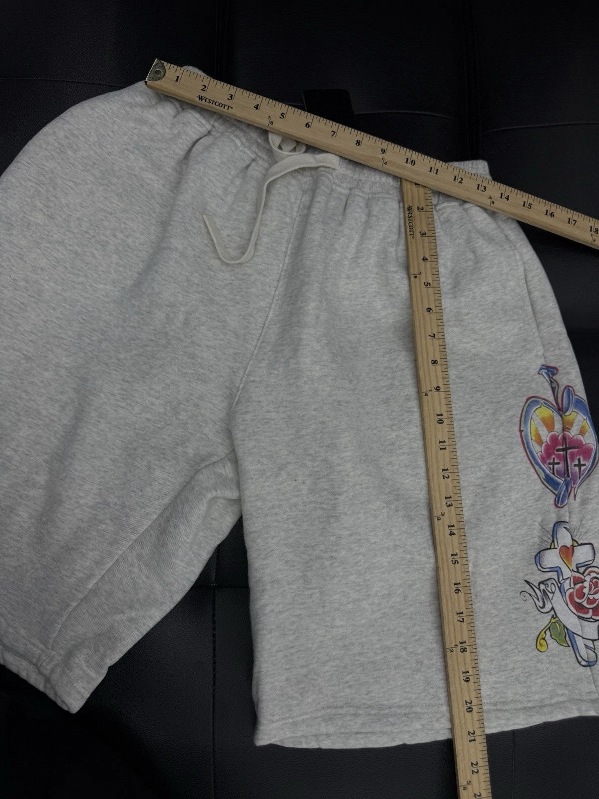 We Are Righteous Cotton Shorts Grey - Deadstockdenimla