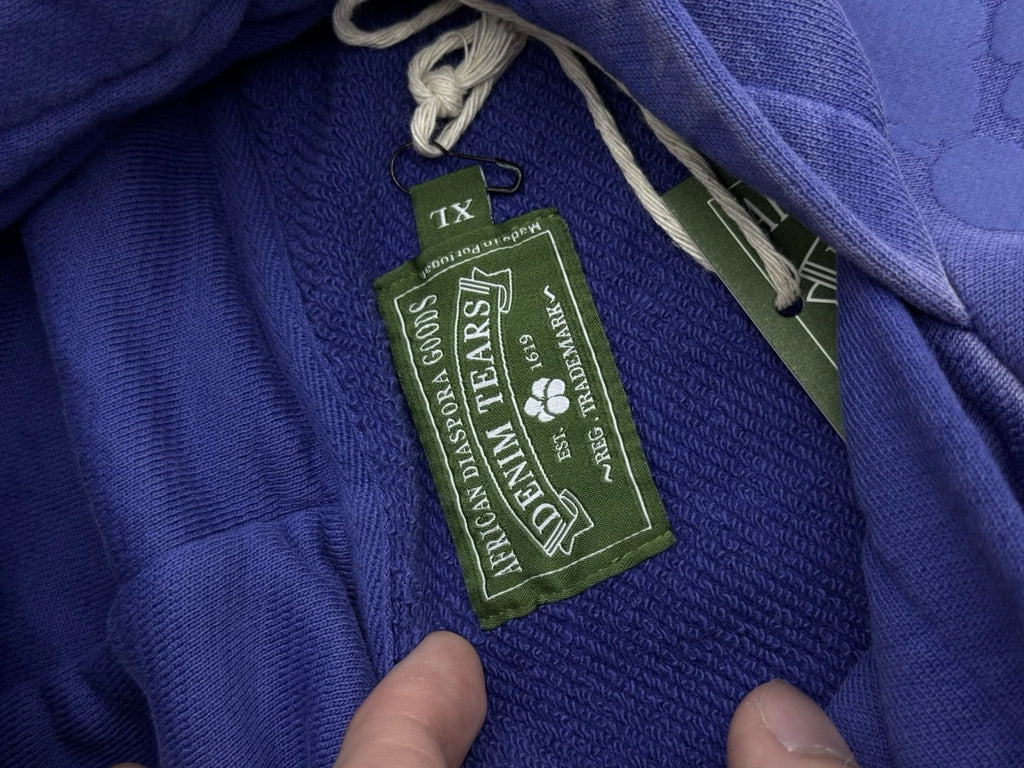 Denim Tears Blue Hoodie - Deadstockdenimla
