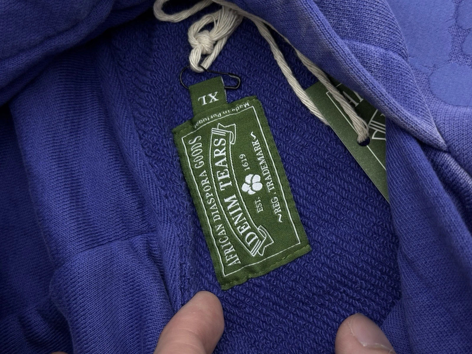 Denim Tears Blue Hoodie - Deadstockdenimla