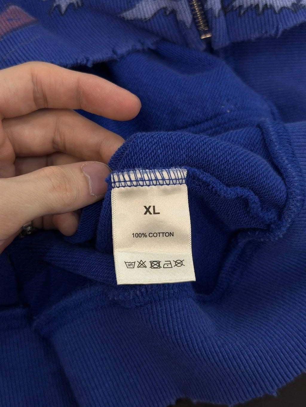 Vale Zip Up Iceberg Hoodie - Deadstockdenimla