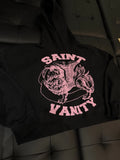 Saint Vanity Pullover Hoodie Pink Black - Deadstockdenimla