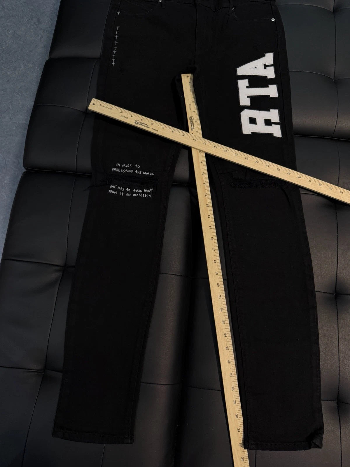 RTA Denim Jeans Black - Deadstockdenimla