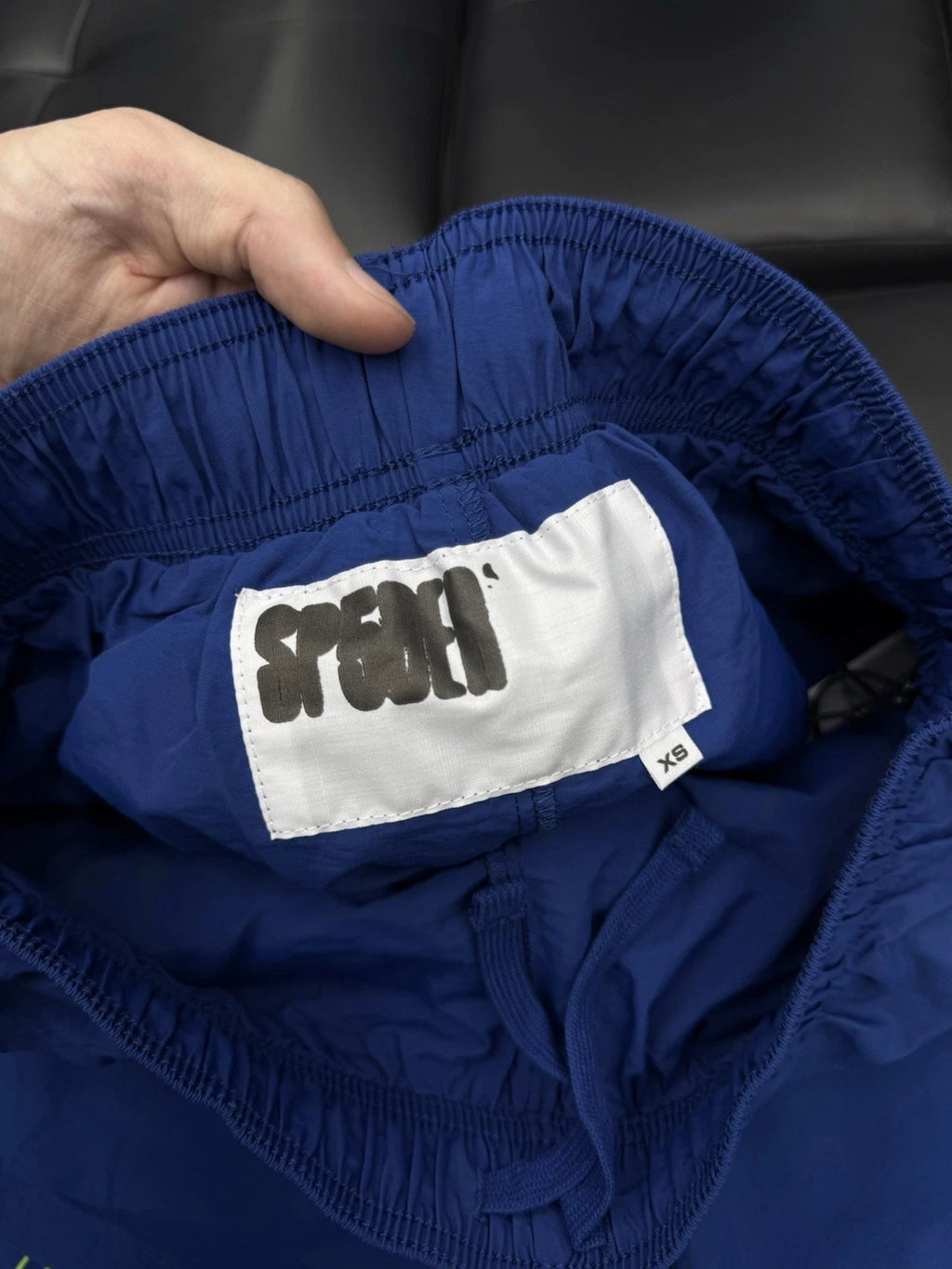 Sp5der Blue OG Double Layer Shorts - Deadstockdenimla