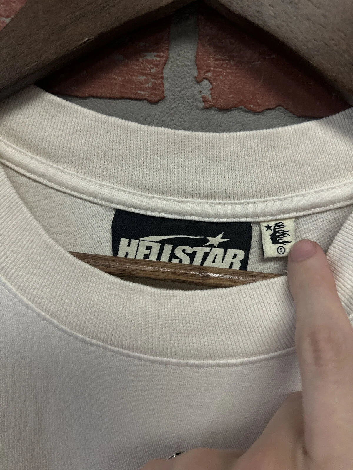 Hellstar Classic White T Shirt Orange - Deadstockdenimla