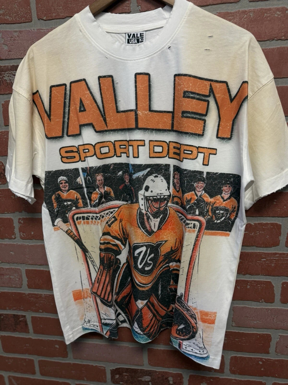 Vale Forever White Hockey Tee - Deadstockdenimla