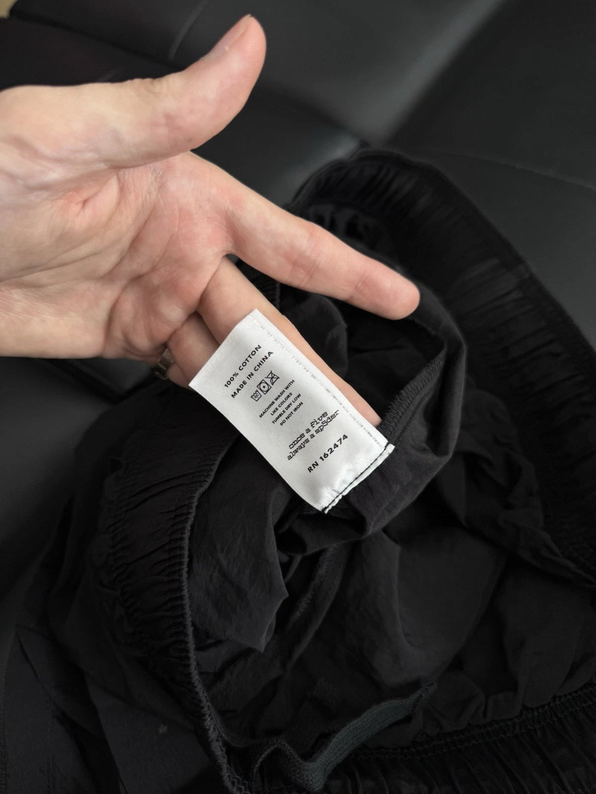 Sp5der Black OG Double Layer Shorts - Deadstockdenimla