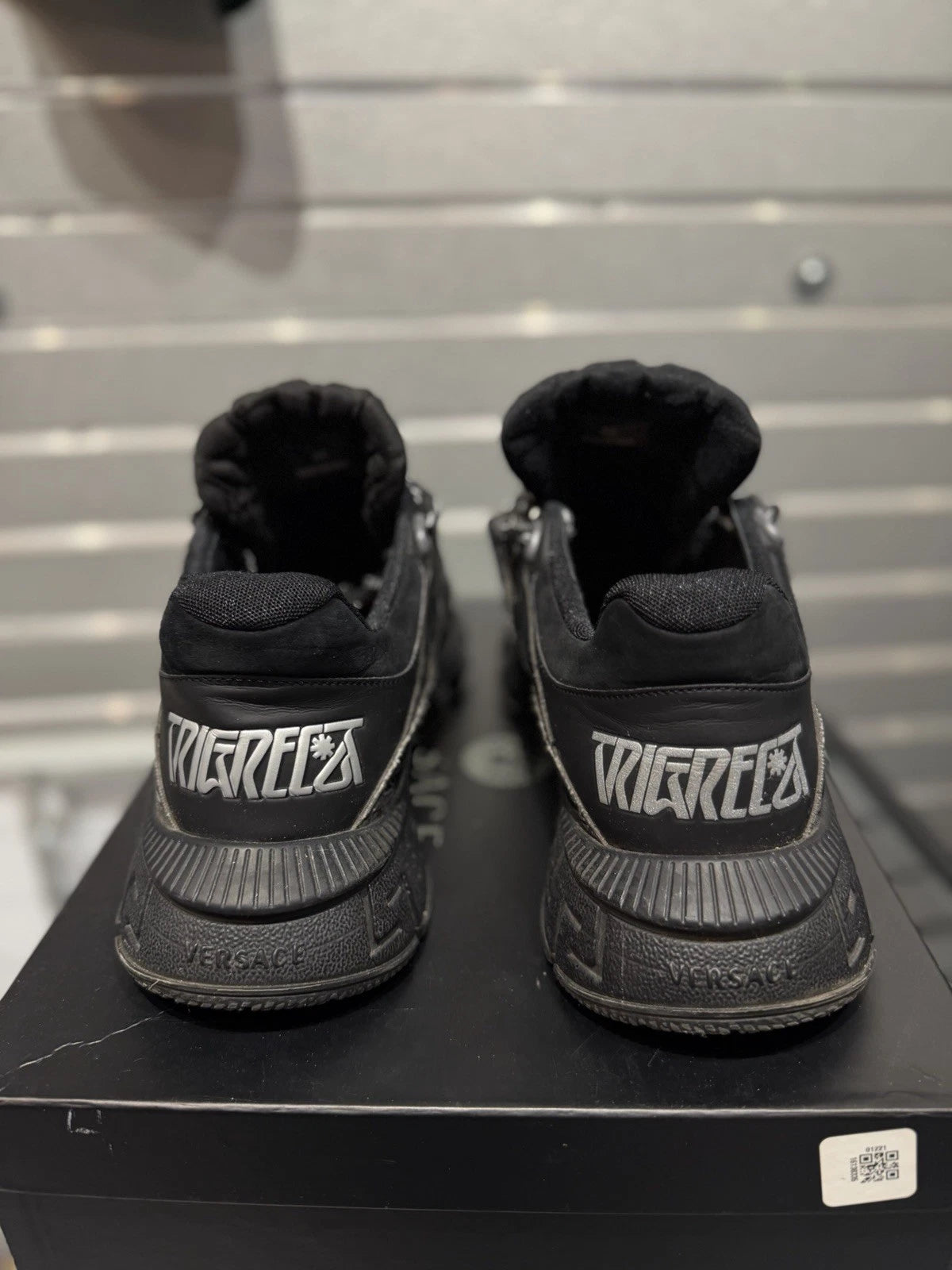 Versace Low-Top Sneakers Black/Silver