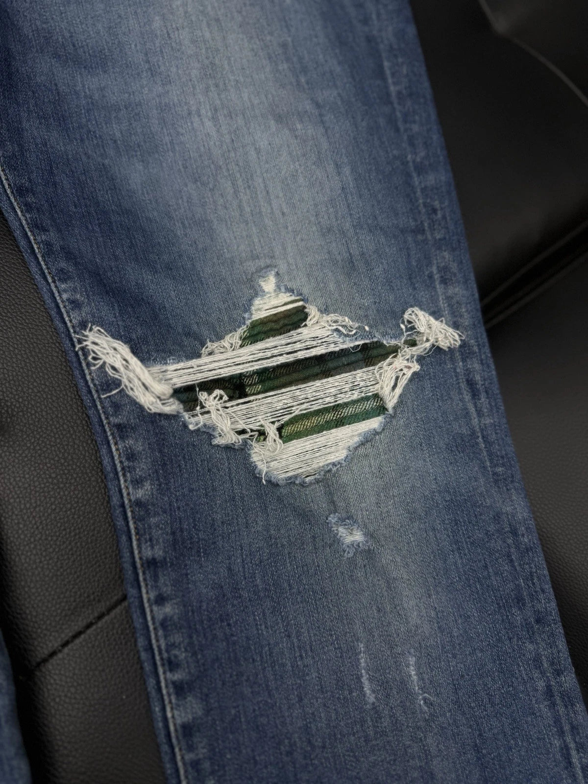 Amiri Jeans Blue Green MX1 - Deadstockdenimla