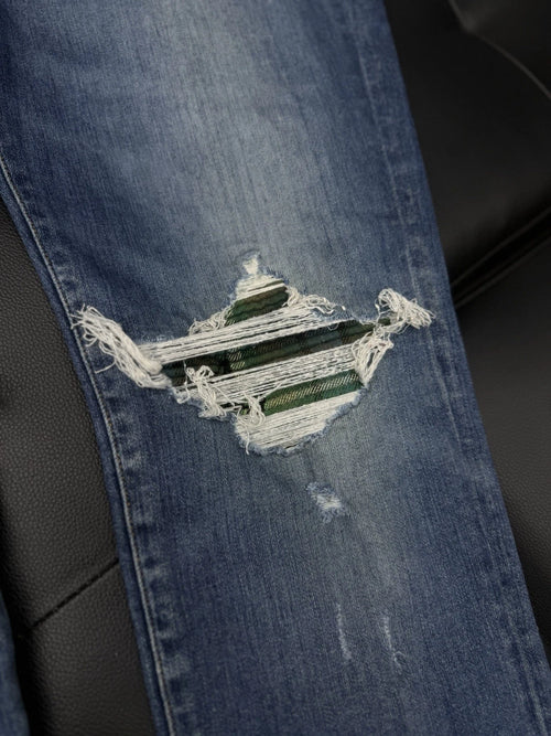 Amiri Jeans Blue Green MX1 - Deadstockdenimla