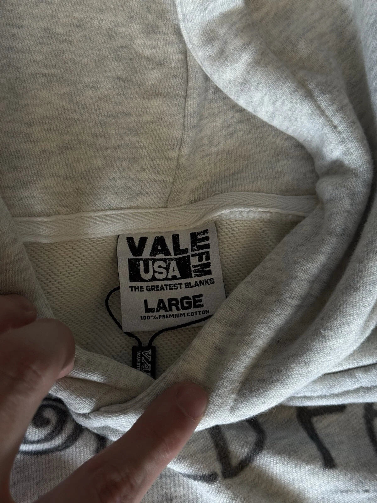 Vale Mural Pull Over Hoodie Grey - Deadstockdenimla