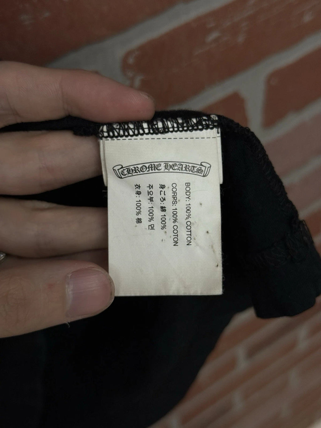 Chrome Hearts Black Foti T Shirt - Deadstockdenimla