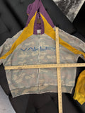 Vale Zip Up Hoodie Puple/Yellow - Deadstockdenimla