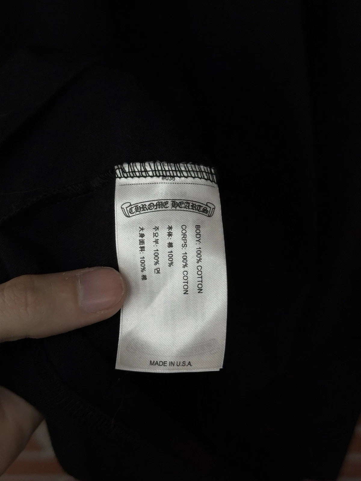 Chrome Hearts “FOTI” T Shirt Black/White - Deadstockdenimla