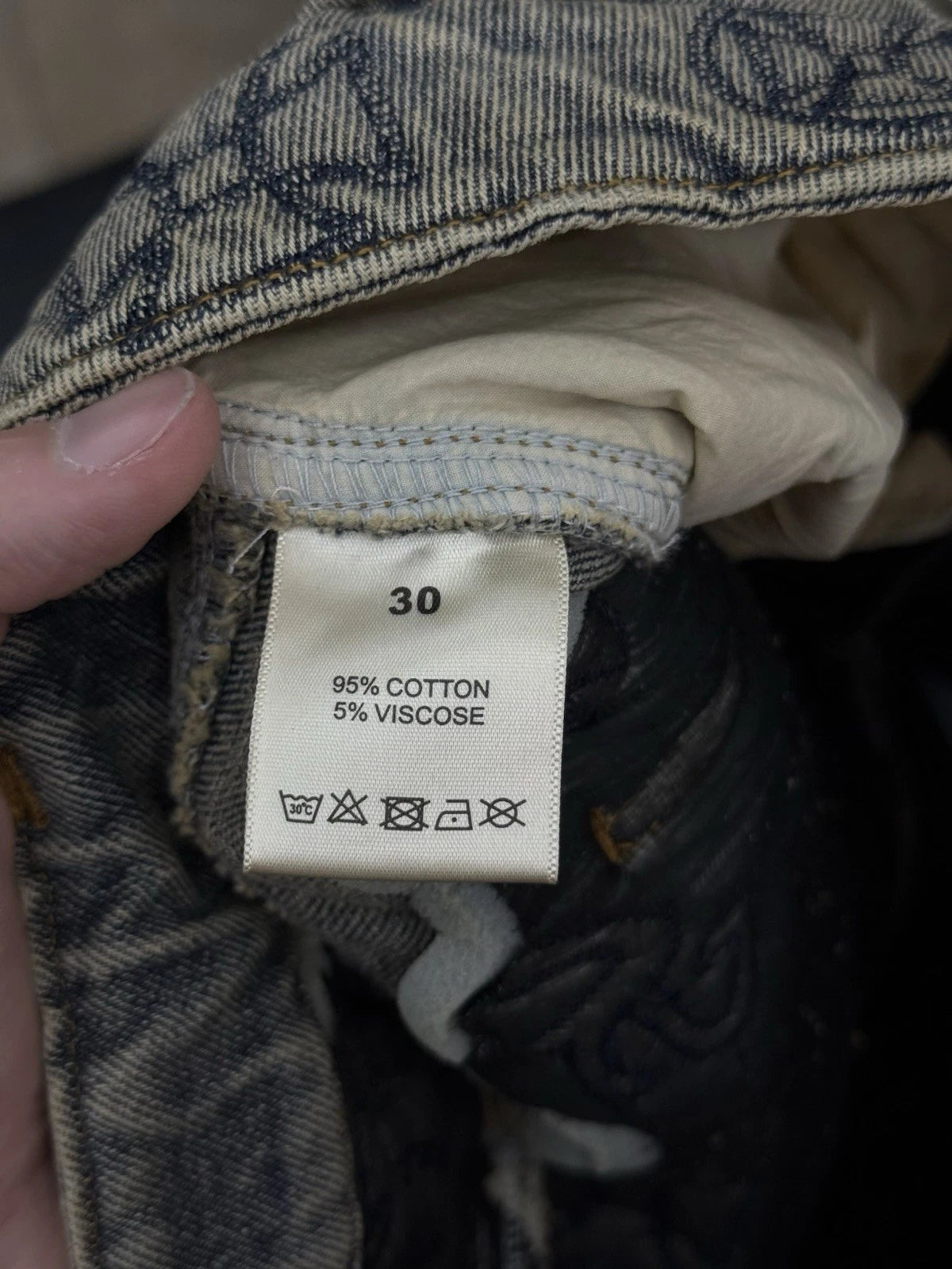 Vale Lives Forever Denim Jorts Shorts Blue Star Logo - Deadstockdenimla