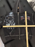 Vale Zip Up Black Hoodie - Deadstockdenimla
