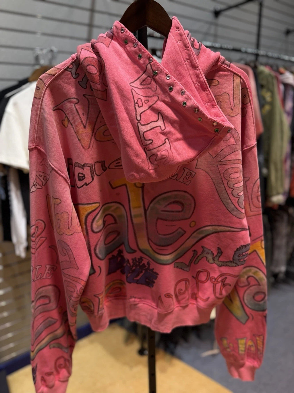 Valley Dreams Zip Up Pink Hoodie - Deadstockdenimla