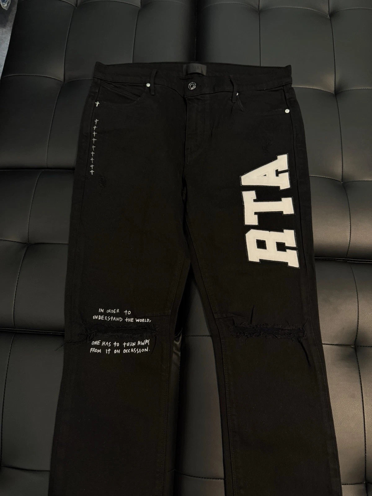 RTA Denim Jeans Black - Deadstockdenimla