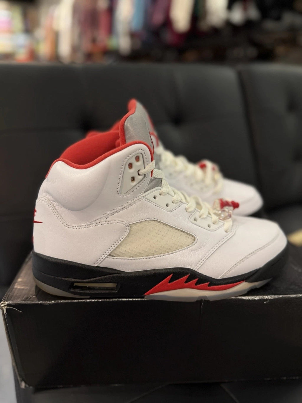 Air Jordan 5 Retro Fire Red/Silver