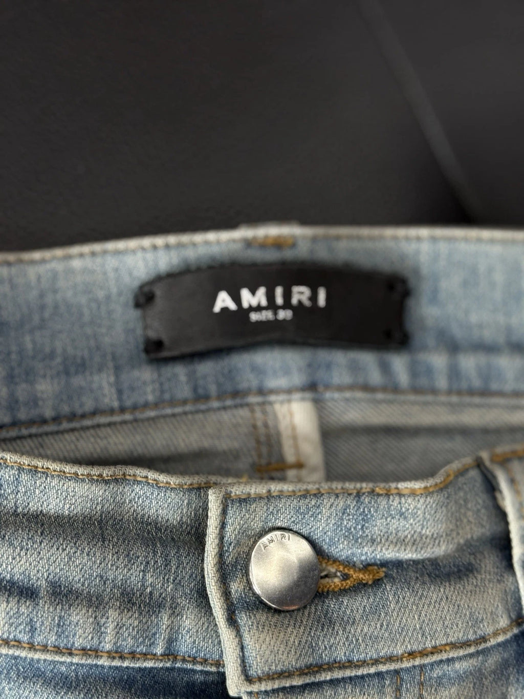 Amiri Jeans Blue Cheetah - Deadstockdenimla