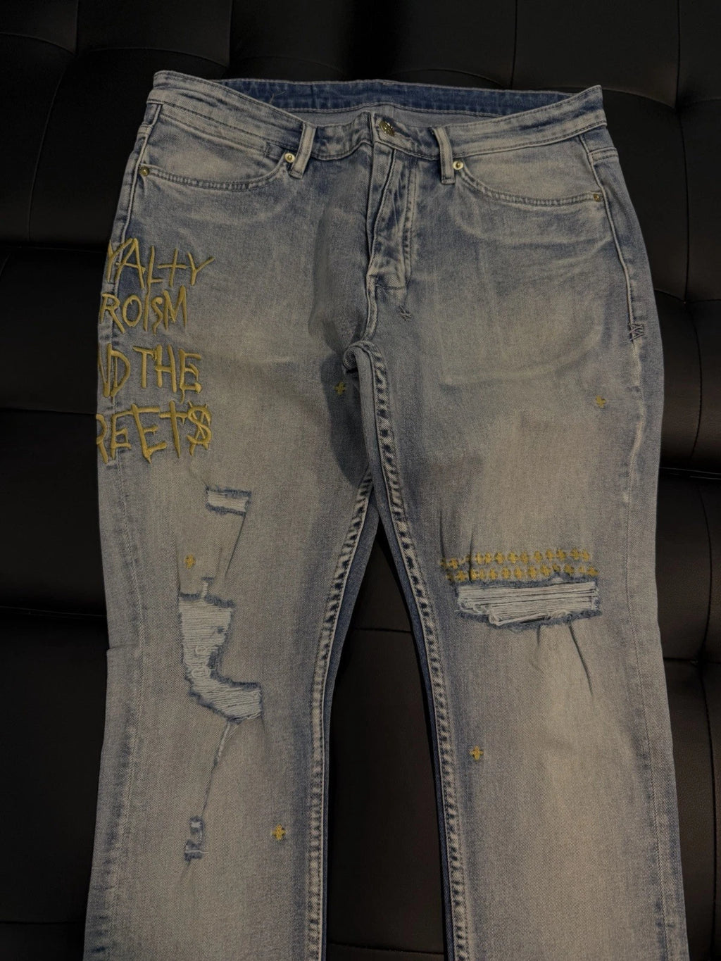 Ksubi Men's Jeans Light Blue - Deadstockdenimla