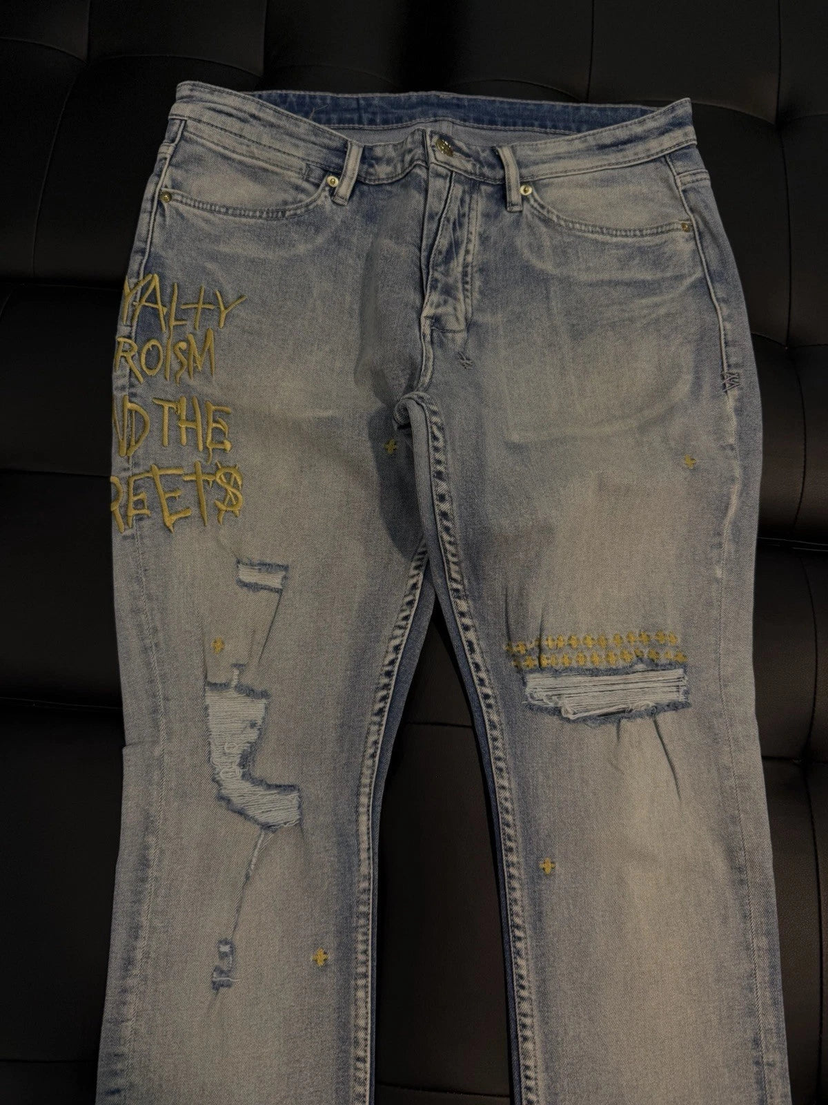 Ksubi Men's Jeans Light Blue - Deadstockdenimla