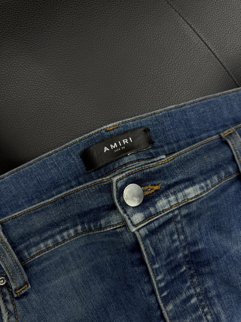 Amiri Jeans Blue Green MX1 - Deadstockdenimla