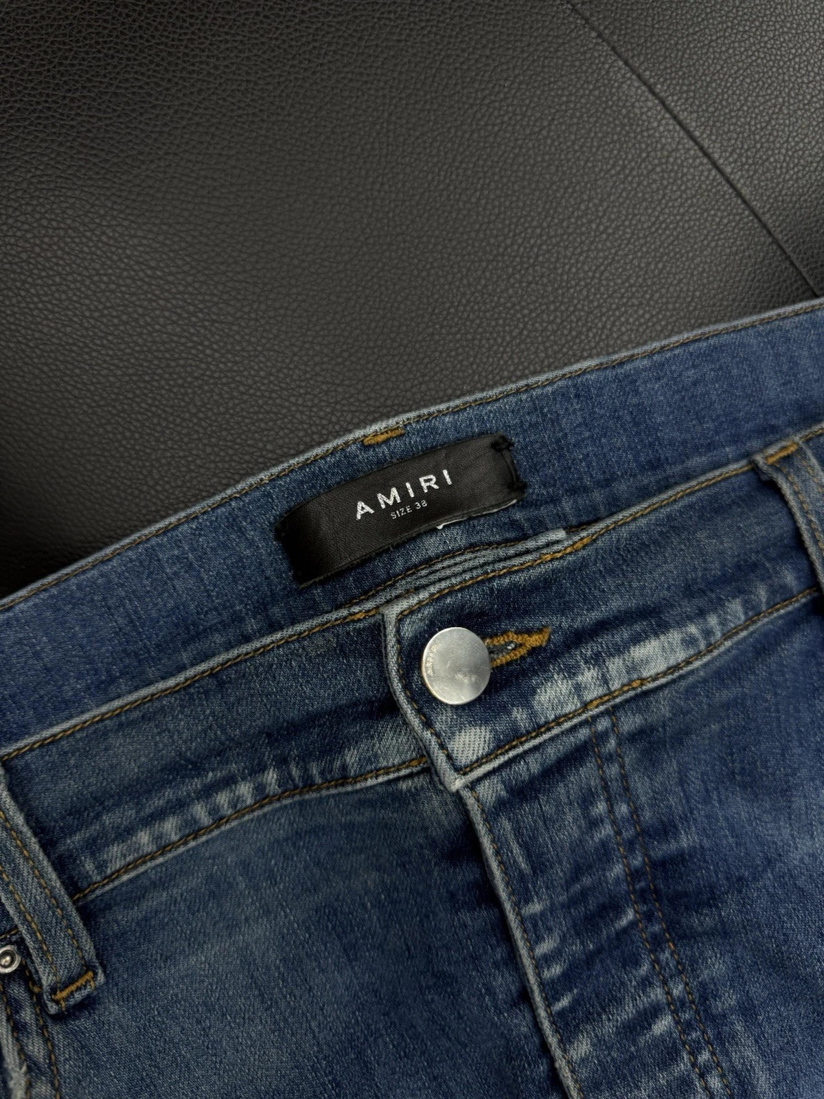 Amiri Jeans Blue Green MX1 - Deadstockdenimla