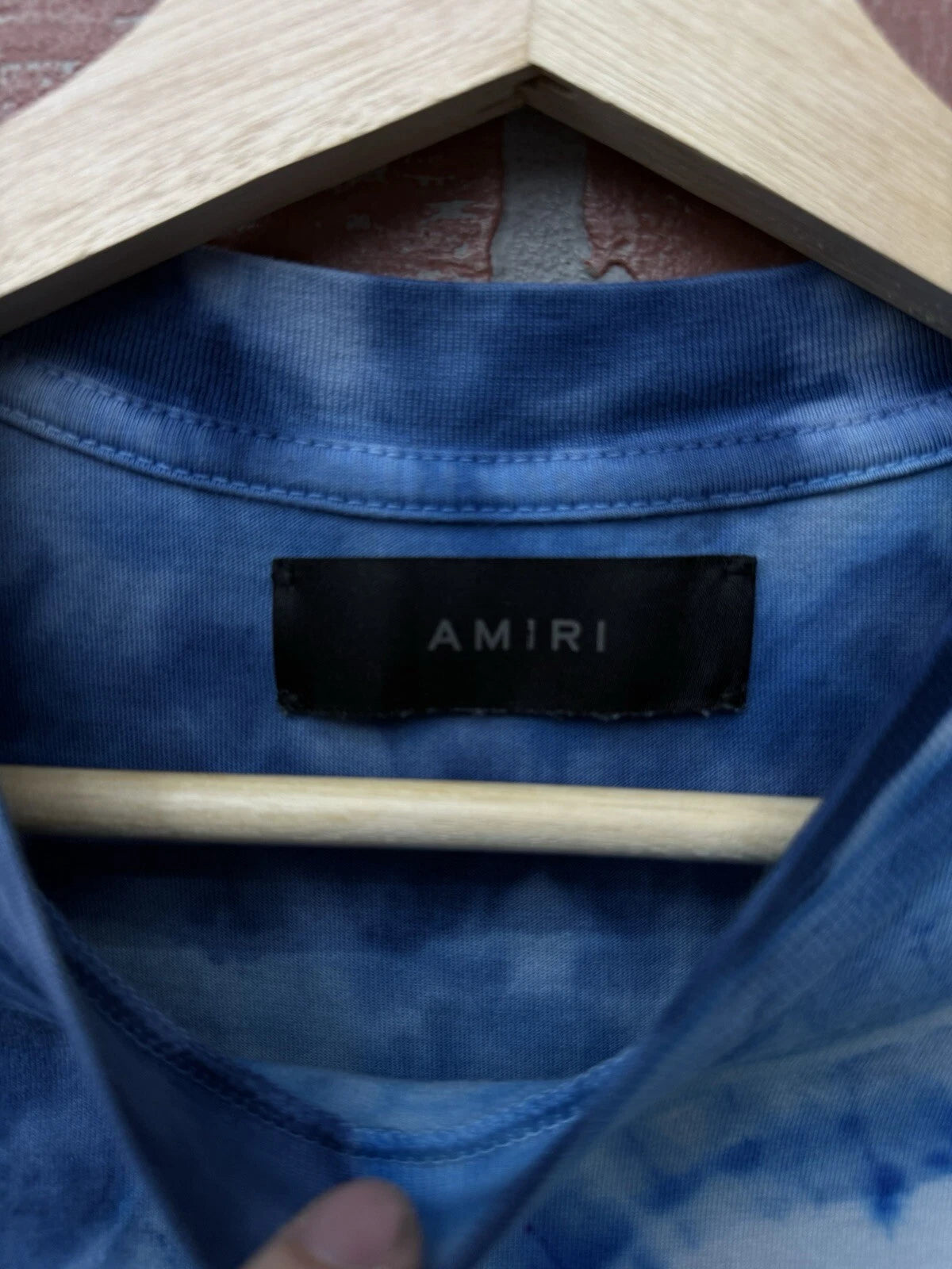 Amiri Tye Die Blue Shirt