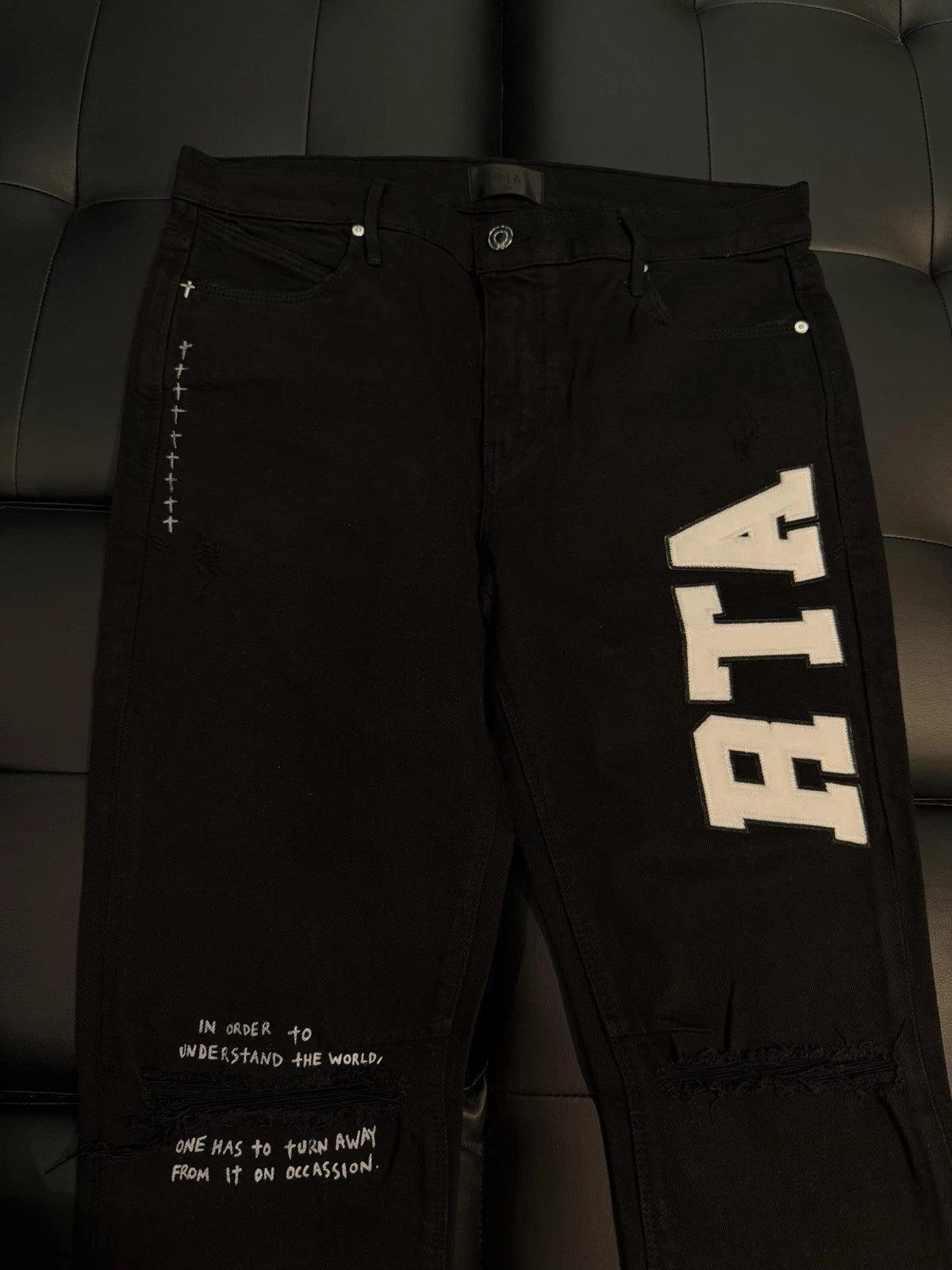 RTA Denim Jeans Black - Deadstockdenimla