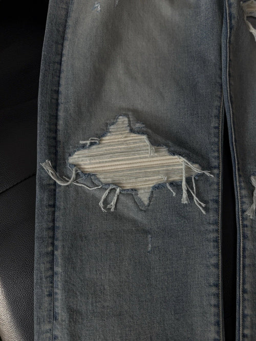 Amiri Baggy Straight Leg MX1 Blue White