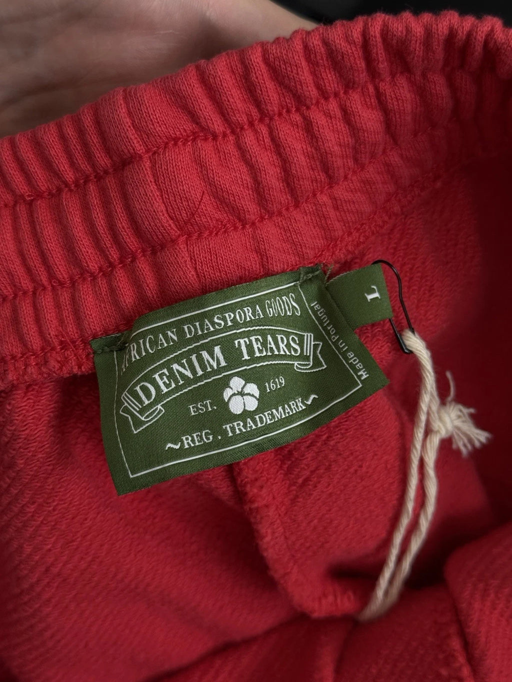 Denim Tears Cotton Wreath Shorts Red - Deadstockdenimla