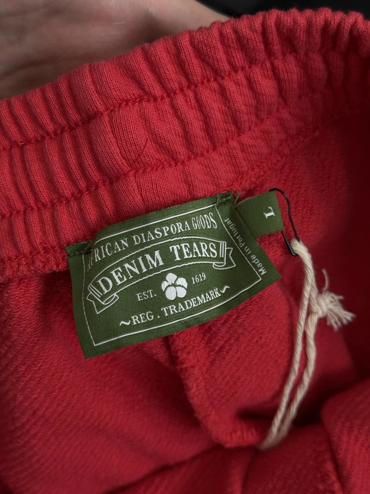 Denim Tears Cotton Wreath Shorts Red - Deadstockdenimla