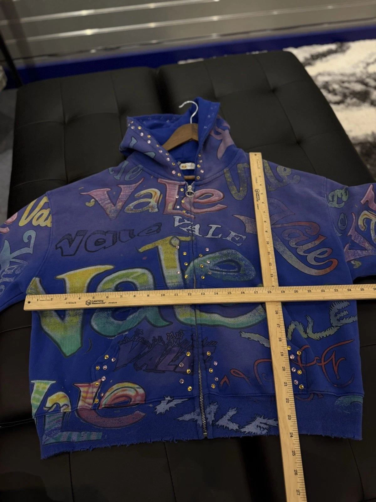 Vale Zip Up Iceberg Hoodie - Deadstockdenimla