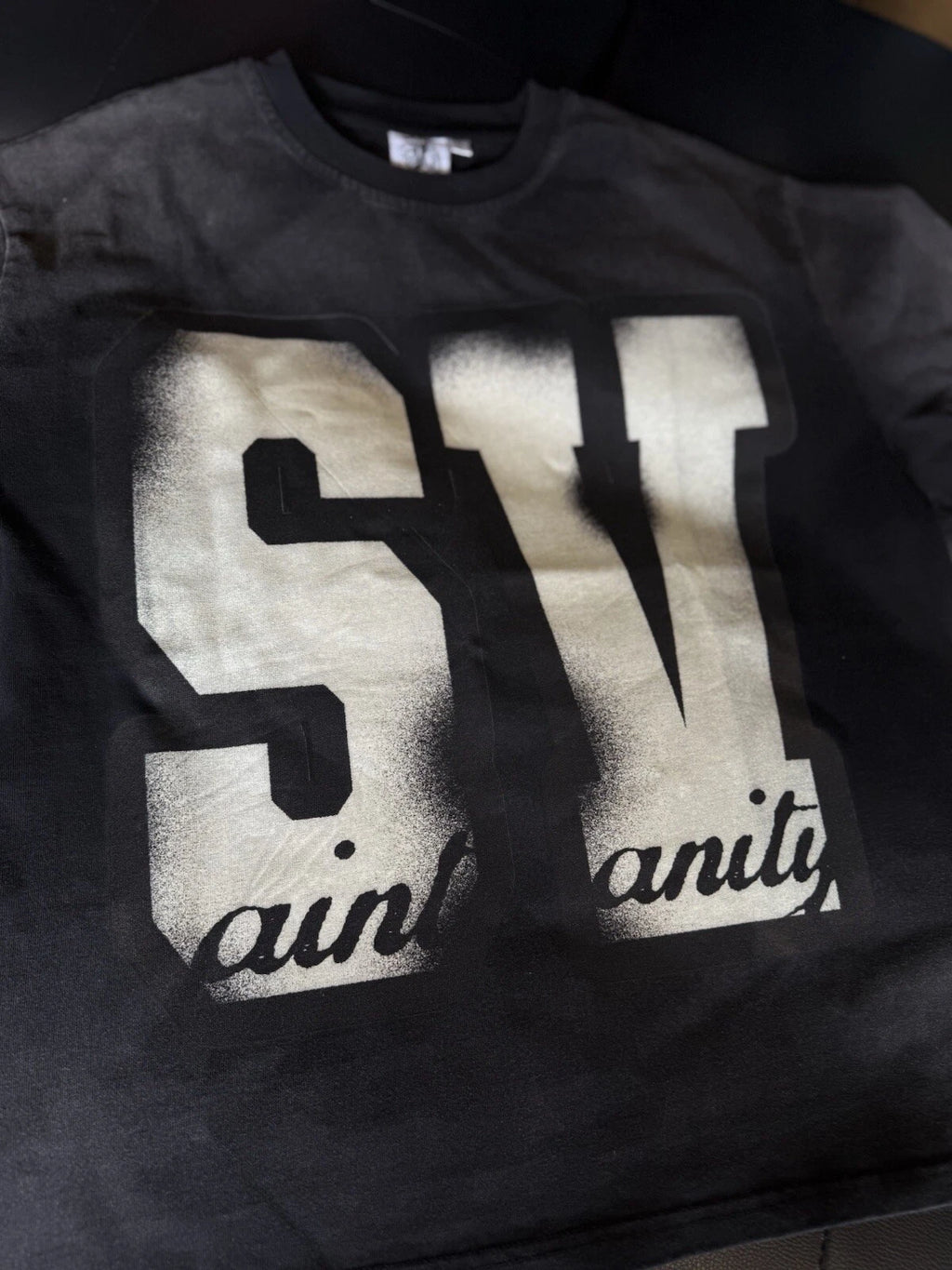 Saint Vanity T-shirt Black Logo - Deadstockdenimla