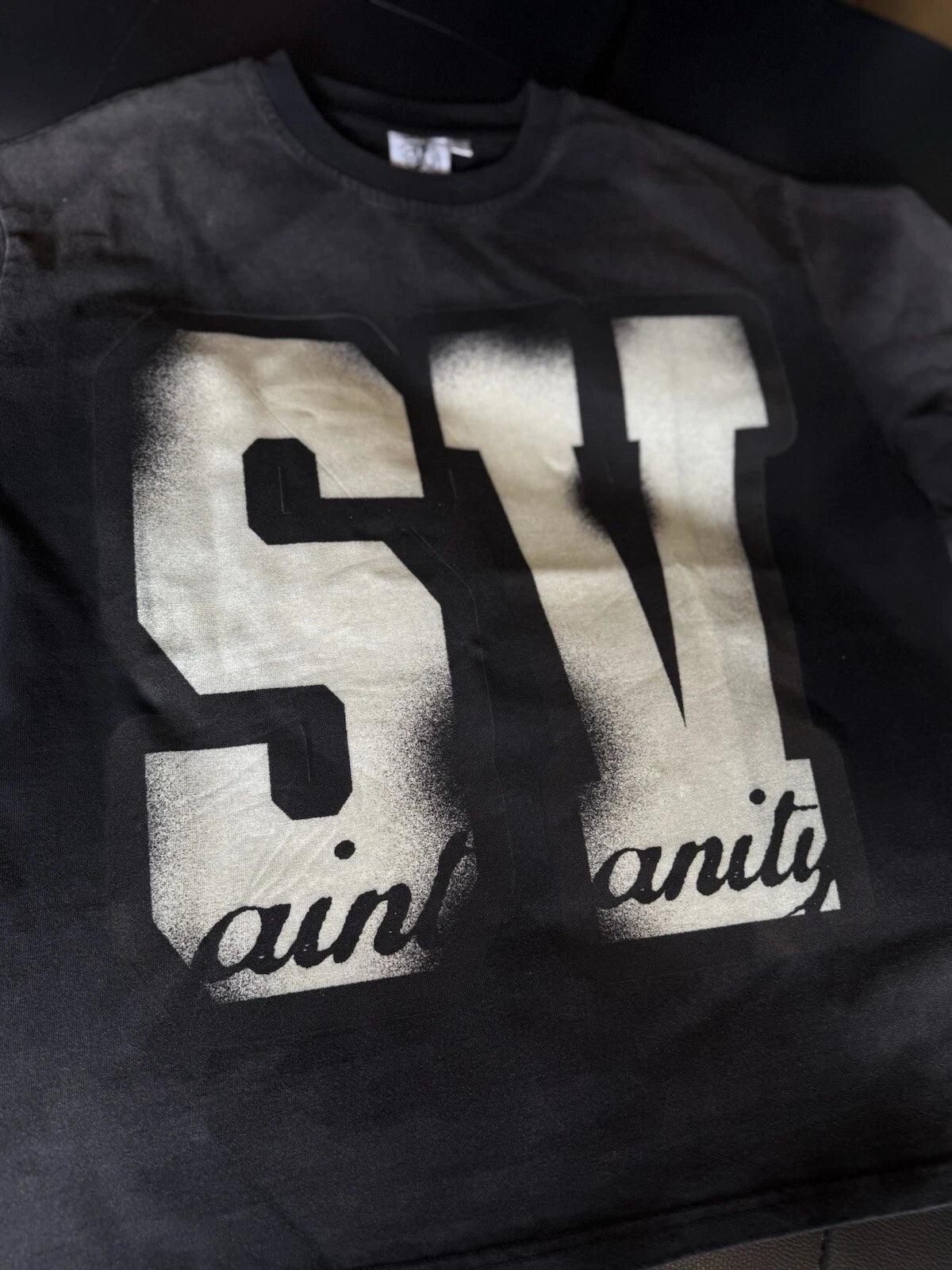 Saint Vanity T-shirt Black Logo - Deadstockdenimla