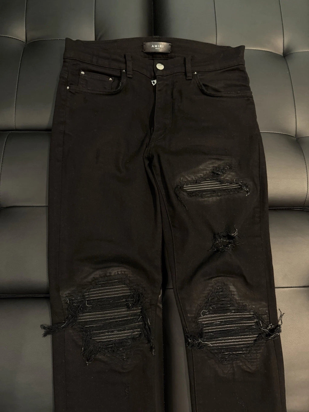 Amiri Black MX1 Jeans - Deadstockdenimla