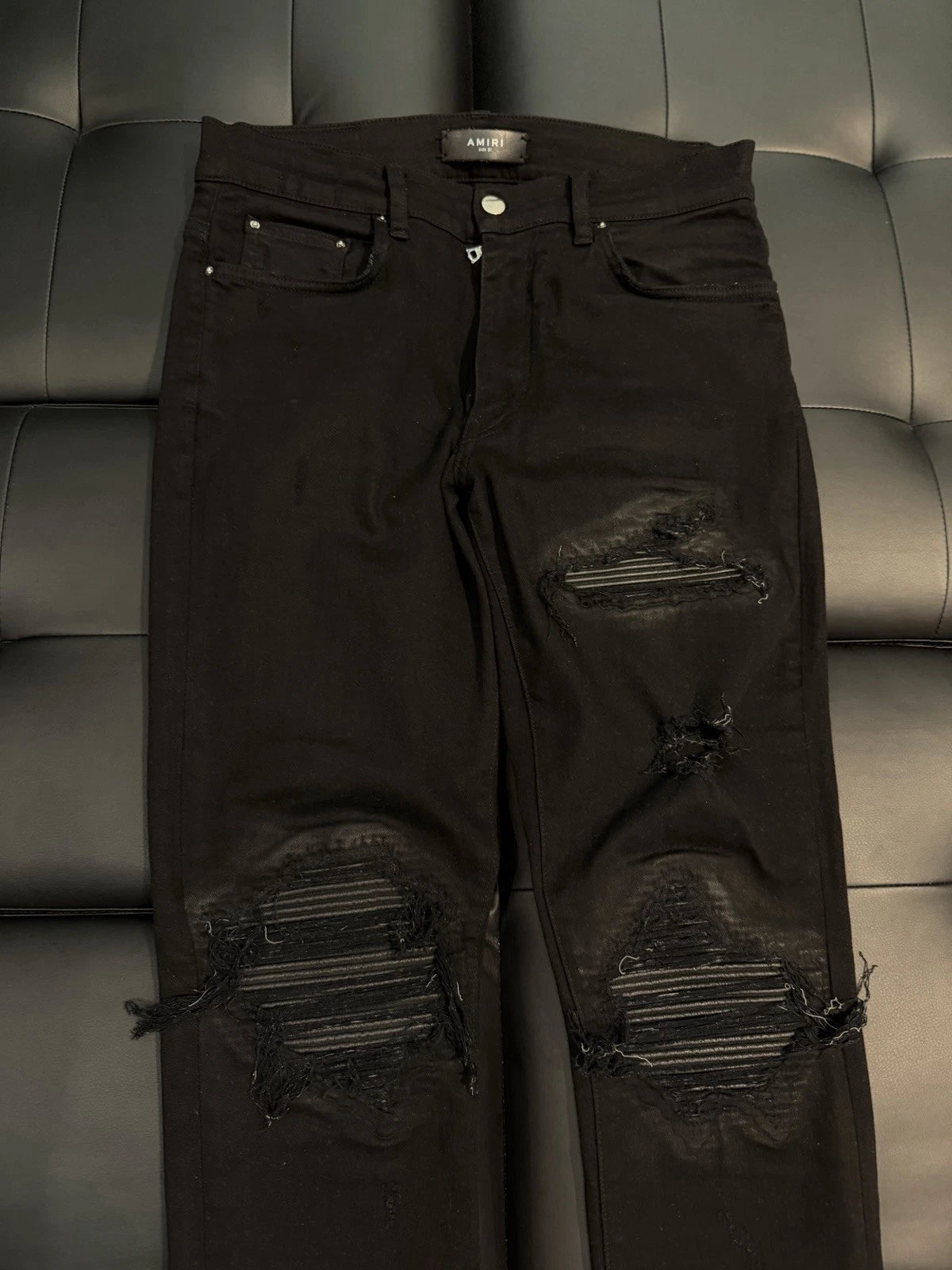 Amiri Black MX1 Jeans - Deadstockdenimla