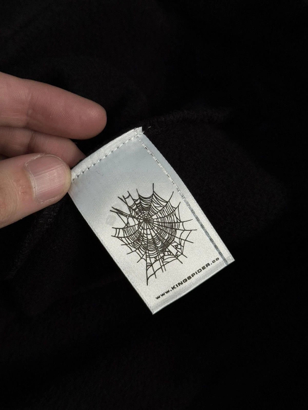 Sp5der Black Atlanta Pullover Hoodie - Deadstockdenimla
