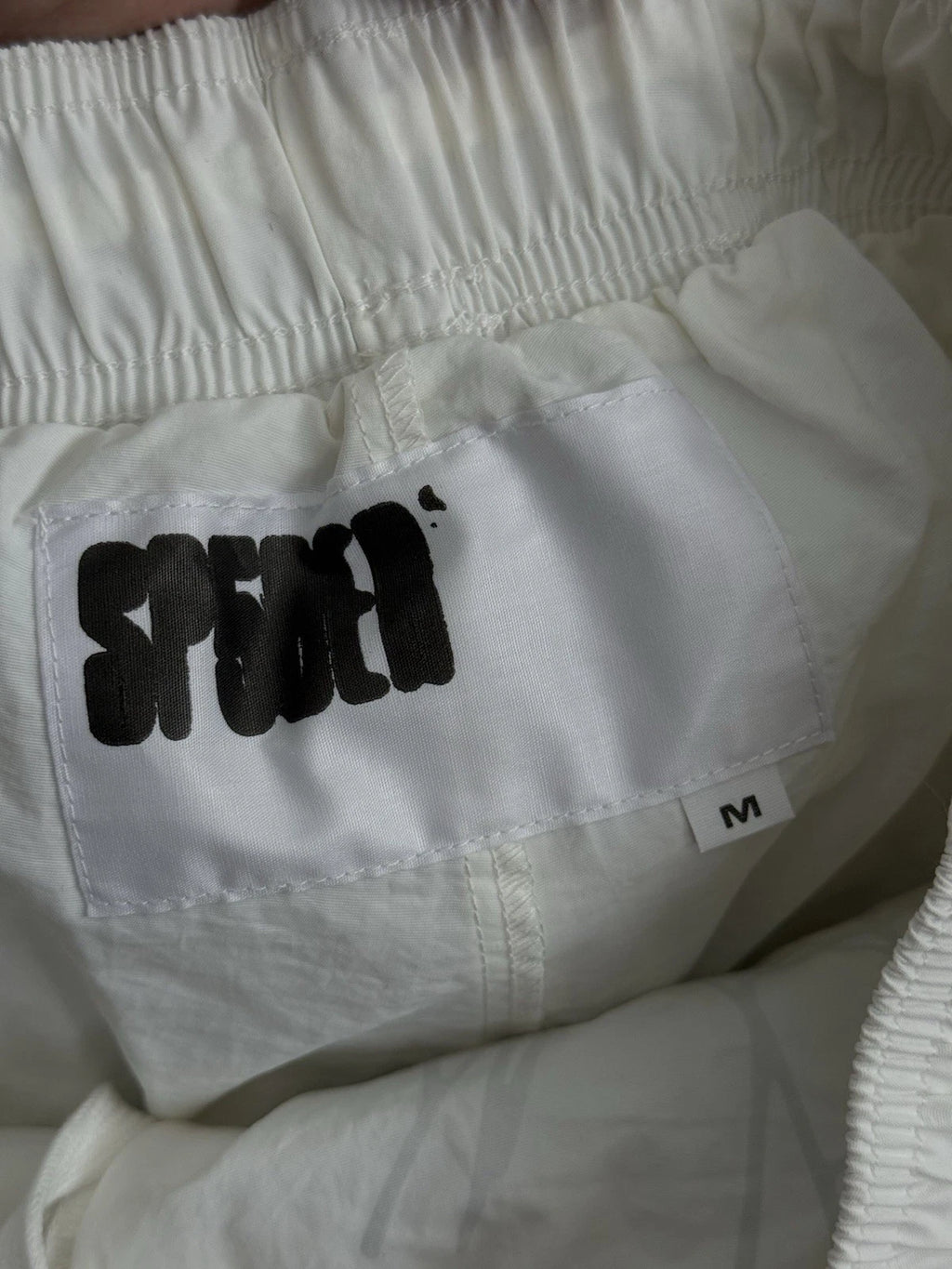 Sp5der White OG Double Layer Shorts - Deadstockdenimla
