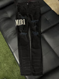Amiri Jeans Black Logo - Deadstockdenimla